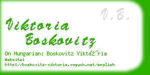 viktoria boskovitz business card